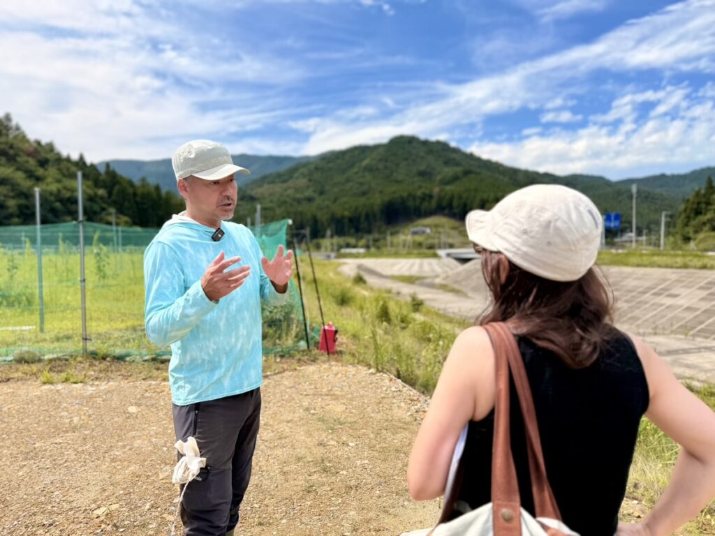 油井元太郎さん(MORIUMIUS代表)。取材時の様子