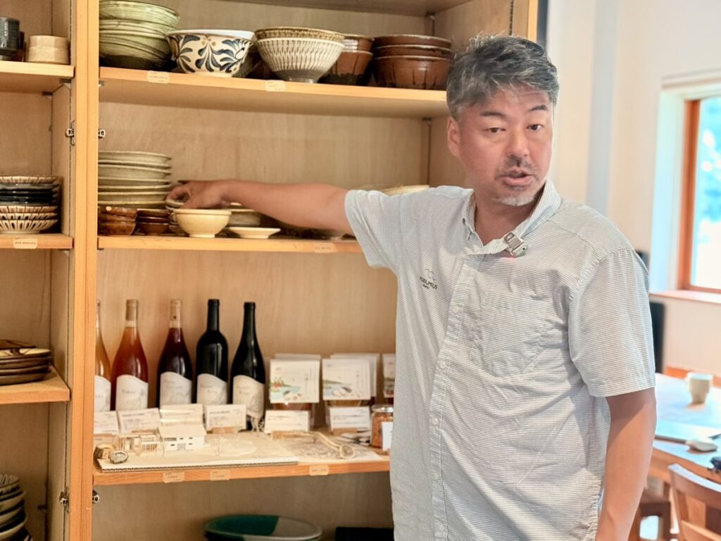 油井元太郎さん(MORIUMIUS代表)。取材時の様子