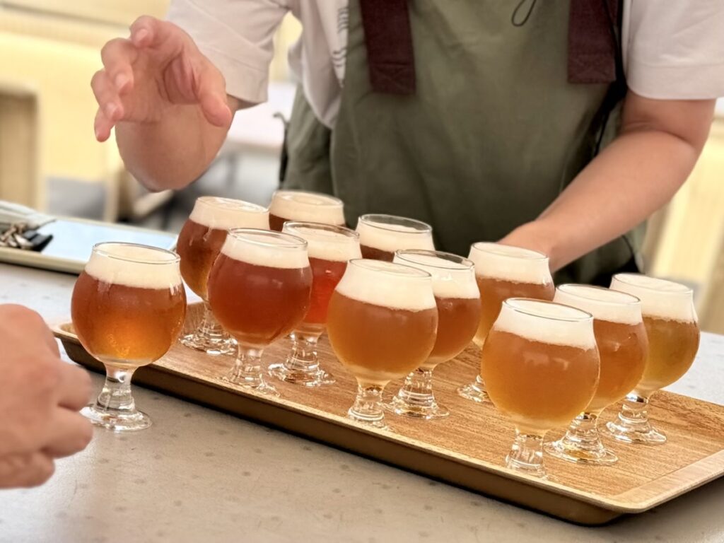 THE WHARF HOUSE YAMASHITA KOENにて横浜ビール