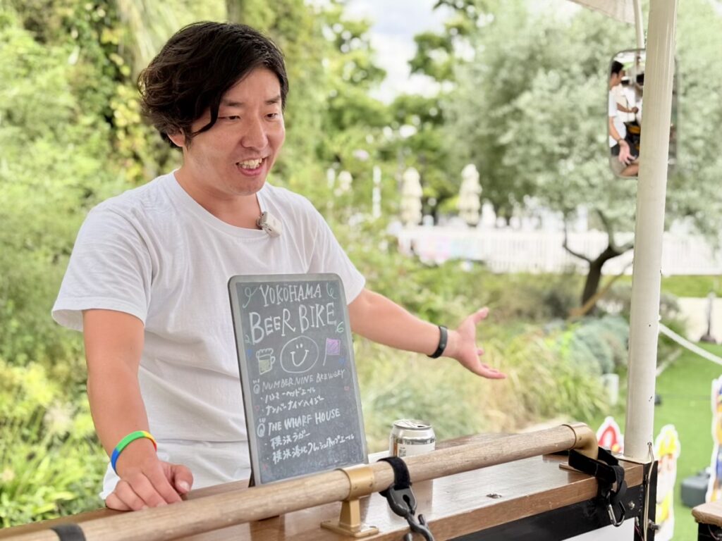 横内勇人さん(横浜ファンカンパニー株式会社 代表取締役 共同代表)取材時の様子