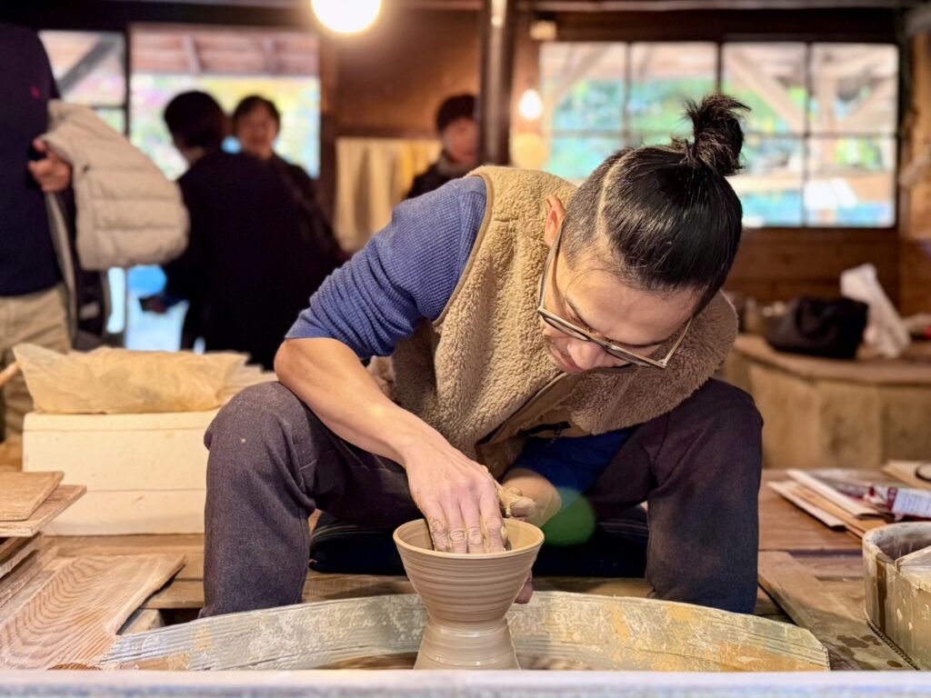 水月窯の作業場