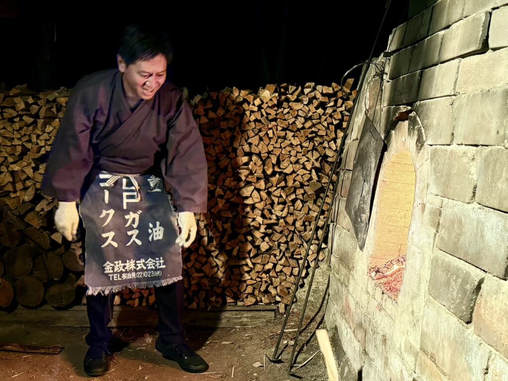 小口英二さん（たじみDMO COO）第35回穴窯フェアにて