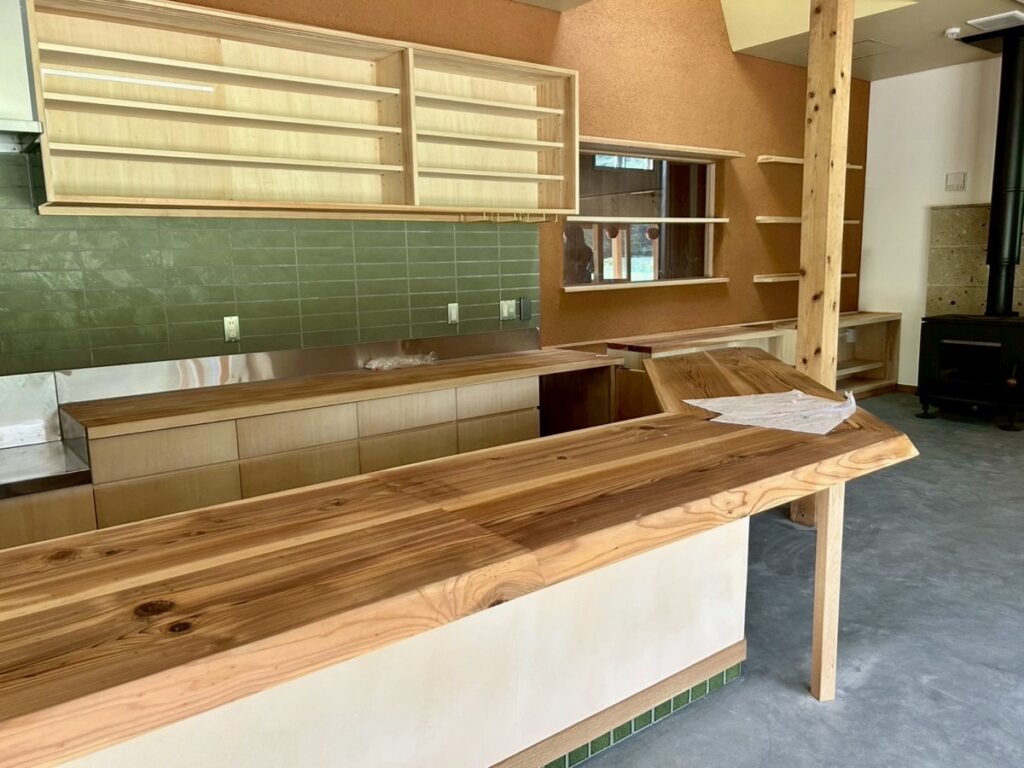 モリウミアス マリン&フード(建設中のカフェ)