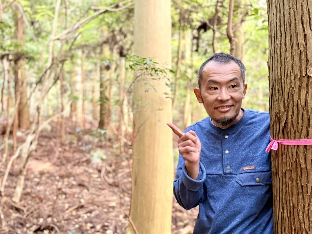 森とふれあうワークショップ 案内人の藤井芳広さん