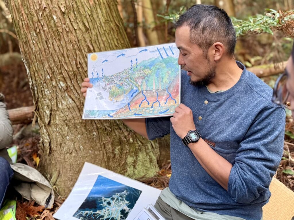 森とふれあうワークショップ 案内人の藤井芳広さん